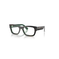 Ray-Ban Eyeglasses Unisex Joseph Optics - Striped Green On Green Frame Demo Lens Lenses Polarized 55-20
