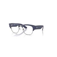 Ray-Ban Eyeglasses Unisex Mega Clubmaster Optics Liteforce - Sand Blue Frame Clear Lenses Polarized 52-21