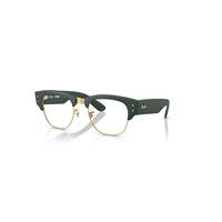 Ray-Ban Eyeglasses Unisex Mega Clubmaster Optics Liteforce - Sand Green Frame Clear Lenses Polarized 50-21