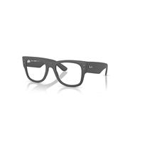 Ray-Ban Eyeglasses Unisex Mega Wayfarer Optics Liteforce - Sand Grey Frame Clear Lenses Polarized 52-21