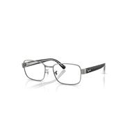 Ray-Ban Eyeglasses Unisex Rb6529 Optics - Black On Transparent Frame Clear Lenses Polarized 56-18