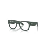 Ray-Ban Eyeglasses Unisex Mega Wayfarer Optics Liteforce - Sand Green Frame Clear Lenses Polarized 52-21