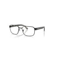 Ray-Ban Eyeglasses Unisex Rb3751v Optics - Havana Grey Frame Clear Lenses Polarized 56-17