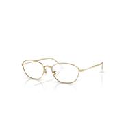 Ray-Ban Eyeglasses Woman Rb3749v Optics - Arista Gold Frame Clear Lenses Polarized 55-18