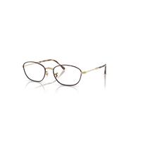 Ray-Ban Eyeglasses Woman Rb3749v Optics - Gold Frame Clear Lenses Polarized 55-18