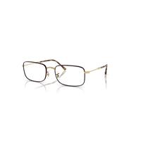 Ray-Ban Eyeglasses Unisex Rb3746v Optics - Gold Frame Clear Lenses Polarized 54-20
