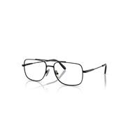 Ray-Ban Eyeglasses Unisex William Titanium Optics - Black Frame Clear Lenses Polarized 56-17