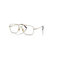 Ray-Ban Eyeglasses Unisex William Titanium Optics - Arista Gold Frame Clear Lenses Polarized 58-17