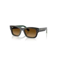 Ray-Ban Sunglasses Unisex Joseph - Striped Green On Green Frame Brown Lenses 55-20