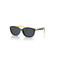 Ray-Ban Clipon Children Rb1632 Clip-on Kids Bio-based - Dark Blue On Rubber Yellow Frame Grey Lenses 46-16