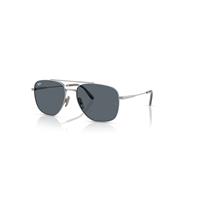 Ray-Ban Sunglasses Unisex William Titanium - Silver Frame Blue Lenses 59-17