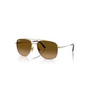Ray-Ban Sunglasses Unisex William Titanium - Arista Gold Frame Brown Lenses Polarized 59-17
