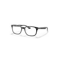 Ray-Ban Eyeglasses Unisex Rb5375 Optics - Black Frame Clear Lenses Polarized 56-18