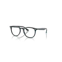 Ray-Ban Eyeglasses Unisex Rb7159 Optics - Transparent Fantasy Blue/grey Frame Clear Lenses Polarized 50-20