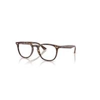 Ray-Ban Eyeglasses Unisex Rb7159 Optics - Transparent Fantasy Brown/yellow Frame Clear Lenses Polarized 52-20