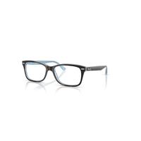 Ray-Ban Eyeglasses Unisex Rb5428 Optics - Havana On Light Blue Frame Clear Lenses Polarized 55-17