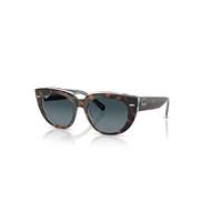 Ray-Ban Sunglasses Woman Doreen - Dark Havana On Transparent Multicolour Frame Blue Lenses Polarized 52-20