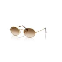 Ray-Ban Sunglasses Unisex Oval Metal - Arista Gold Frame Brown Lenses 54-21
