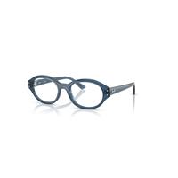 Ray-Ban Eyeglasses Unisex Shilo Optics Bio-based - Light Blue Frame Clear Lenses Polarized 54-20