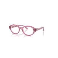 Ray-Ban Eyeglasses Unisex Shilo Optics Bio-based - Pink Frame Clear Lenses Polarized 52-20