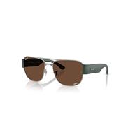 Ray-Ban Sunglasses Unisex Rb3756ch Chromance - Sand Green Frame Brown Lenses Polarized 56-18