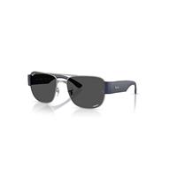 Ray-Ban Sunglasses Unisex Rb3756ch Chromance - Sand Dark Blue Frame Grey Lenses Polarized 59-18