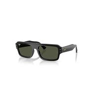 Ray-Ban Sunglasses Unisex Lukas Bio-based - Black Frame Green Lenses 56-20