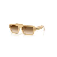 Ray-Ban Sunglasses Unisex Lukas Bio-based - Transparent Beige Frame Brown Lenses 53-20