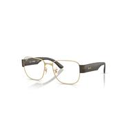 Ray-Ban Eyeglasses Unisex Rb6532 Optics - Sand Brown Frame Clear Lenses Polarized 53-18