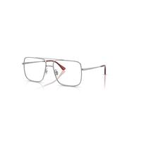 Ray-Ban Eyeglasses Unisex Ari Optics - Gunmetal Frame Clear Lenses Polarized 56-16