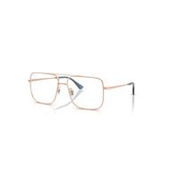 Ray-Ban Eyeglasses Unisex Ari Optics - Rose Gold Frame Clear Lenses Polarized 54-16