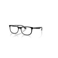 Ray-Ban Eyeglasses Children Rb1642 Optics Kids - Black On Transparent Frame Clear Lenses Polarized 48-16