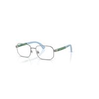 Ray-Ban Eyeglasses Unisex Rb1060 Optics Kids Bio-based - Green On Rubber Light Blue Frame Clear Lenses Polarized 48-16