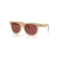 Ray-Ban Sunglasses Unisex Wayfarer Reverse - Opal Beige & Honey Frame Violet Lenses 50-22