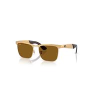 Ray-Ban Sunglasses Unisex Wayfarer Deluxe - Sandblasted Legend Gold Frame Brown Lenses 53-18