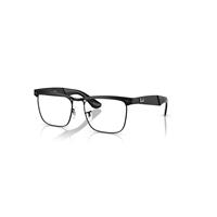 Ray-Ban Eyeglasses Unisex Wayfarer Deluxe Optics - Matte Black Frame Clear Lenses Polarized 53-18