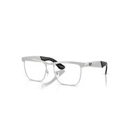 Ray-Ban Eyeglasses Unisex Wayfarer Deluxe Optics - Sandblasted Silver Frame Clear Lenses Polarized 53-18