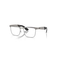 Ray-Ban Eyeglasses Unisex Wayfarer Deluxe Optics - Sandblasted Gunmetal Frame Clear Lenses Polarized 53-18