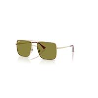 Ray-Ban Sunglasses Unisex Ari Bio-based - Pale Gold Frame Green Lenses 56-16