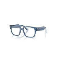 Ray-Ban Eyeglasses Unisex Laurene Optics Bio-based - Transparent Blue Frame Clear Lenses Polarized 53-18