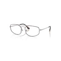 Ray-Ban Eyeglasses Unisex Explorer V Optics - Matte Silver Frame Clear Lenses Polarized 56-17
