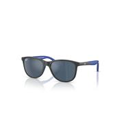 Ray-Ban Sunglasses Children Rb9077s Kids Bio-based - Grey On Rubber Blue Frame Blue Lenses 49-16