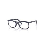 Ray-Ban Eyeglasses Unisex Rb7254 Optics Liteforce - Sand Dark Blue Frame Clear Lenses Polarized 56-20