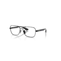 Ray-Ban Eyeglasses Unisex Rb8436m Optics Scuderia Ferrari Collection - Dark Carbon Frame Clear Lenses Polarized 58-15