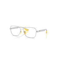 Ray-Ban Eyeglasses Unisex Rb8436m Optics Scuderia Ferrari Collection - Light Carbon Frame Clear Lenses Polarized 58-15