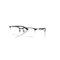 Ray-Ban Eyeglasses Unisex Rb6513 Optics - Matte Black Frame Clear Lenses Polarized 53-20