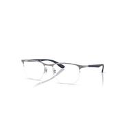 Ray-Ban Eyeglasses Unisex Rb6513 Optics - Matte Dark Blue Frame Clear Lenses Polarized 53-20