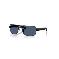Ray-Ban Sunglasses Unisex Rb3763m Scuderia Ferrari Collection - Matte Black Frame Blue Lenses 64-17