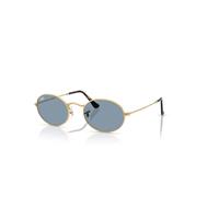 Ray-Ban Sunglasses Unisex Oval Metal Summer Capsule - Arista Gold Frame Blue Lenses 51-21