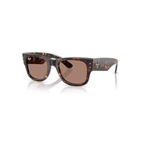 Ray-Ban Sunglasses Unisex Mega Wayfarer Summer Capsule - Havana Frame Violet Lenses 51-21